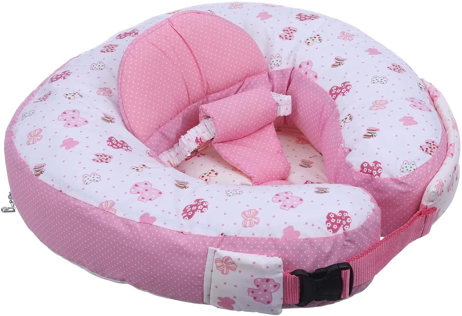 2-in-1 Baby Nursing Pillow & Sitting Support Seat – Ergonomic Breastfeeding Cushion & Baby Learning to Sit Support (60×55×10 cm, Soft & Washable)