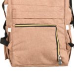 Premium Elegant Mum Large Diaper Backpack bag waterproof multifunction SET 4 in 1 - Mix and Max - Brown - Image 8