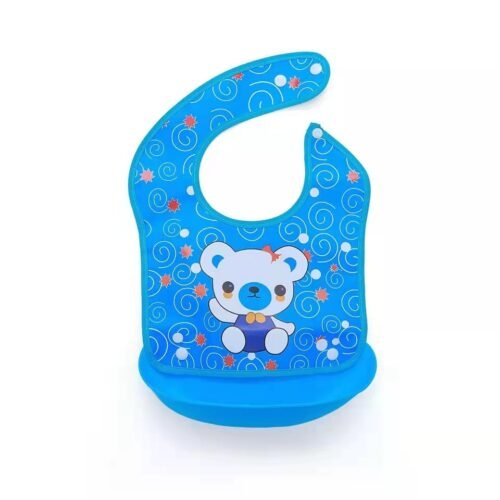 Pack of 2 -Waterproof Baby Bib with Food Catcher – Silicone Baby Feeding Bib, Adjustable Toddler Bib with Pocket, Spill Proof Baby Bib for Eating, Easy Clean & BPA-Free - Image 10