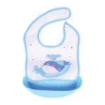 Pack of 2 -Waterproof Baby Bib with Food Catcher – Silicone Baby Feeding Bib, Adjustable Toddler Bib with Pocket, Spill Proof Baby Bib for Eating, Easy Clean & BPA-Free - Image 15