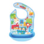 Pack of 2 -Waterproof Baby Bib with Food Catcher – Silicone Baby Feeding Bib, Adjustable Toddler Bib with Pocket, Spill Proof Baby Bib for Eating, Easy Clean & BPA-Free - Image 7