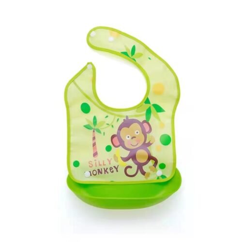 Pack of 2 -Waterproof Baby Bib with Food Catcher – Silicone Baby Feeding Bib, Adjustable Toddler Bib with Pocket, Spill Proof Baby Bib for Eating, Easy Clean & BPA-Free - Image 16