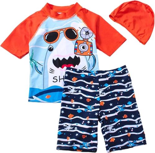 Boys 3 Pieces Swimsuit (7 sizes From 2Y to 8Y) # Mix and Max  - Image 7