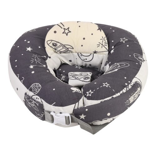 2-in-1 Baby Nursing Pillow & Sitting Support Seat – Ergonomic Breastfeeding Cushion & Baby Learning to Sit Support (60×55×10 cm, Soft & Washable) - Image 2