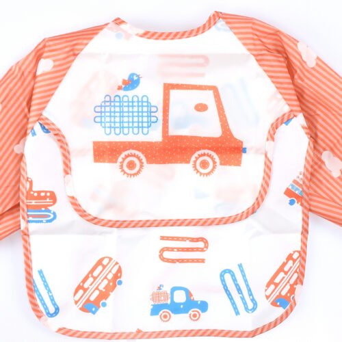 Pack of 2 -Long Sleeve Baby Bib Waterproof Toddler Feeding Smock with Food Catcher Pocket, Adjustable & Lightweight, Full Coverage Weaning Bib for Boys & Girls (6–36 Months) - Image 23