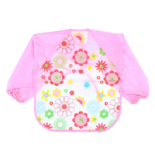 Pack of 2 Waterproof Baby Bib Long Sleeve, Full Coverage Toddler Smock Bib for Feeding, Painting & Weaning, Lightweight Easy Clean Baby Apron (6–36 Months) – Cute Printed Designs - Image 3