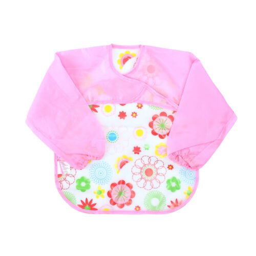 Pack of 2 Waterproof Baby Bib Long Sleeve, Full Coverage Toddler Smock Bib for Feeding, Painting & Weaning, Lightweight Easy Clean Baby Apron (6–36 Months) – Cute Printed Designs - Image 4