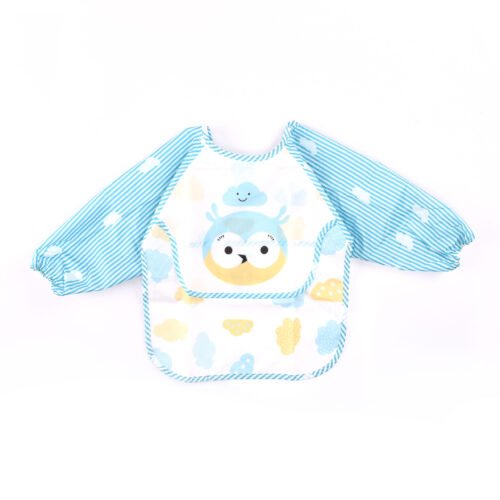 Pack of 2 -Long Sleeve Baby Bib Waterproof Toddler Feeding Smock with Food Catcher Pocket, Adjustable & Lightweight, Full Coverage Weaning Bib for Boys & Girls (6–36 Months) - Image 25