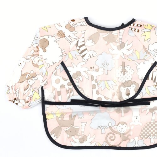 Pack of 2 -Long Sleeve Baby Bib Waterproof Toddler Feeding Smock with Food Catcher Pocket, Adjustable & Lightweight, Full Coverage Weaning Bib for Boys & Girls (6–36 Months) - Image 19