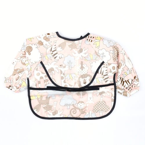 Pack of 2 -Long Sleeve Baby Bib Waterproof Toddler Feeding Smock with Food Catcher Pocket, Adjustable & Lightweight, Full Coverage Weaning Bib for Boys & Girls (6–36 Months) - Image 20