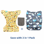 PACK 2 Reusable Diaper Washable Swim Diaper and Adjustable Potty Training Pants Mix & Max™