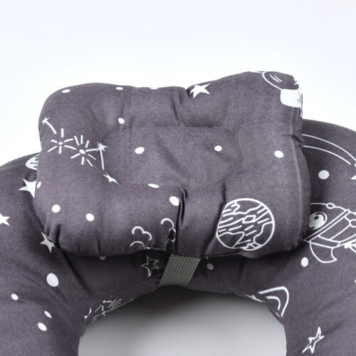 Ergonomic Baby Neck Support Pillow – Soft U-Shaped Infant Head & Neck Cushion for Travel, Car Seat & Stroller (Breathable Cotton, Lightweight) - Image 4