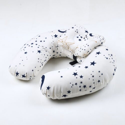 Ergonomic Baby Neck Support Pillow – Soft U-Shaped Infant Head & Neck Cushion for Travel, Car Seat & Stroller (Breathable Cotton, Lightweight) White - Image 4