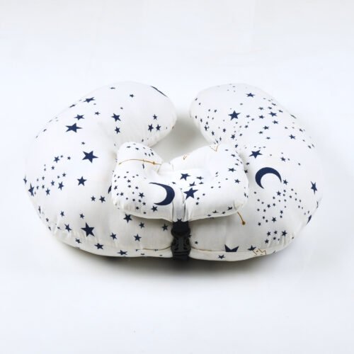 Ergonomic Baby Neck Support Pillow – Soft U-Shaped Infant Head & Neck Cushion for Travel, Car Seat & Stroller (Breathable Cotton, Lightweight) White - Image 3