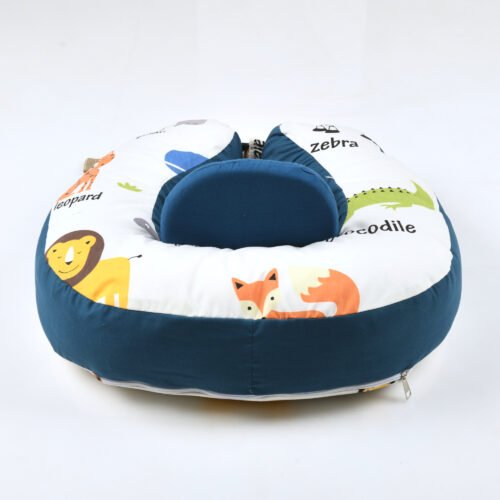 2-in-1 Baby Nursing Pillow & Sitting Support Seat – Ergonomic Breastfeeding Cushion & Baby Learning to Sit Support (60×55×10 cm, Soft & Washable) - Image 5