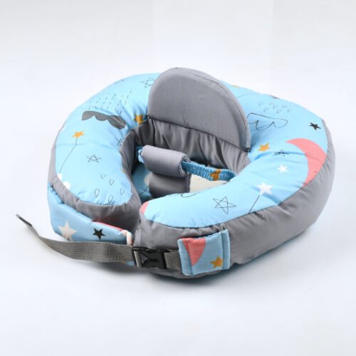 2-in-1 Baby Nursing Pillow & Sitting Support Seat – Ergonomic Breastfeeding Cushion & Baby Learning to Sit Support (60×55×10 cm, Soft & Washable) - Image 3