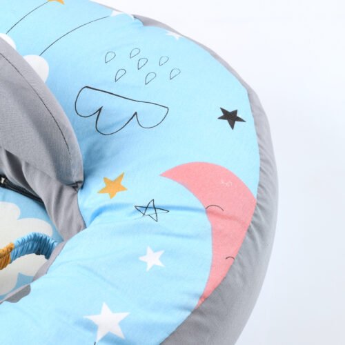 2-in-1 Baby Nursing Pillow & Sitting Support Seat – Ergonomic Breastfeeding Cushion & Baby Learning to Sit Support (60×55×10 cm, Soft & Washable) - Image 5