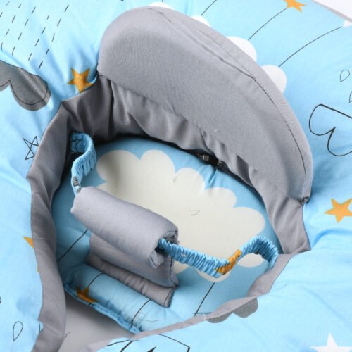 2-in-1 Baby Nursing Pillow & Sitting Support Seat – Ergonomic Breastfeeding Cushion & Baby Learning to Sit Support (60×55×10 cm, Soft & Washable) - Image 2