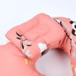 Ergonomic Baby Neck Support Pillow – Soft U-Shaped Infant Head & Neck Cushion for Travel, Car Seat & Stroller (Breathable Cotton, Lightweight) Orange - Image 4