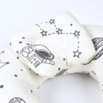 Ergonomic Baby Neck Support Pillow – Soft U-Shaped Infant Head & Neck Cushion for Travel, Car Seat & Stroller (Breathable Cotton, Lightweight) White 2 - Image 4