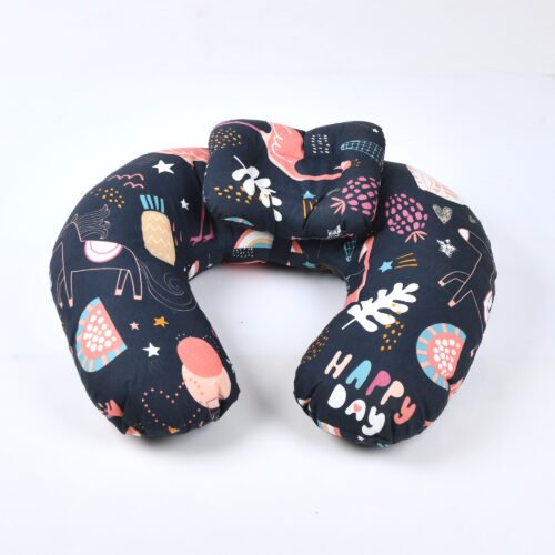 Ergonomic Baby Neck Support Pillow – Soft U-Shaped Infant Head & Neck Cushion for Travel, Car Seat & Stroller (Breathable Cotton, Lightweight) Colors - Image 3