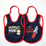 Pack 2 Baby Bib Large Size Cotton Feeding Bib with Waterproof Backing | Soft, Absorbent & Leak-Proof | 29×38 cm Mix and Max - Image 3