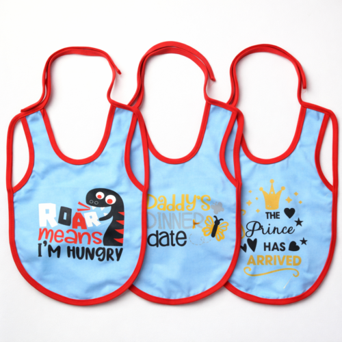 Pack 2 Baby Bib Large Size Cotton Feeding Bib with Waterproof Backing | Soft, Absorbent & Leak-Proof | 29×38 cm Mix and Max - Image 7