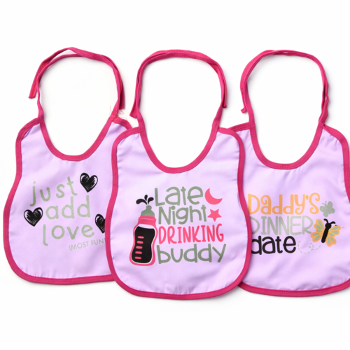 Pack 2 Baby Bib Large Size Cotton Feeding Bib with Waterproof Backing | Soft, Absorbent & Leak-Proof | 29×38 cm Mix and Max - Image 4