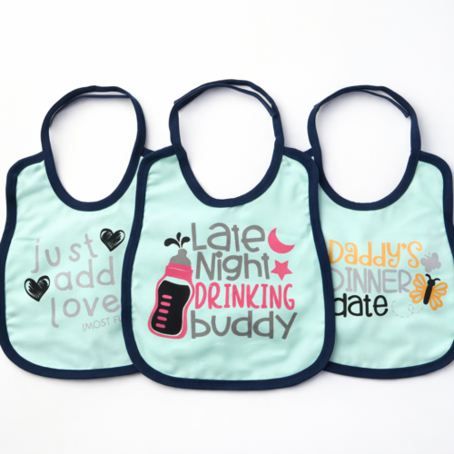 Pack 2 Baby Bib Large Size Cotton Feeding Bib with Waterproof Backing | Soft, Absorbent & Leak-Proof | 29×38 cm Mix and Max - Image 5