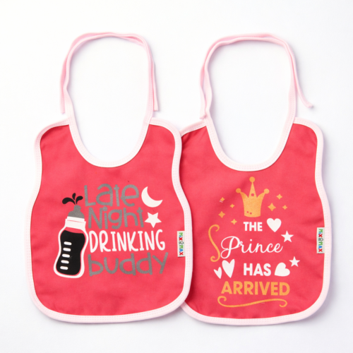 Pack 2 Baby Bib Large Size Cotton Feeding Bib with Waterproof Backing | Soft, Absorbent & Leak-Proof | 29×38 cm Mix and Max - Image 6