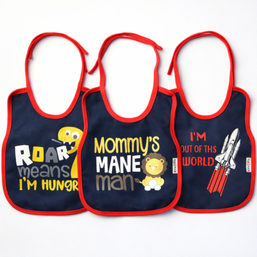 Pack 2 Baby Bib Large Size Cotton Feeding Bib with Waterproof Backing | Soft, Absorbent & Leak-Proof | 29×38 cm Mix and Max - Image 10