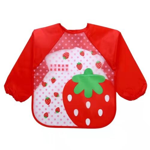 Pack of 2 Waterproof Baby Bib Long Sleeve, Full Coverage Toddler Smock Bib for Feeding, Painting & Weaning, Lightweight Easy Clean Baby Apron (6–36 Months) – Cute Printed Designs - Image 5