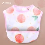 Waterproof Baby Bibs with Food Catcher Pocket, Lightweight Soft Feeding Bib Set for Toddlers, Easy Wipe & Wash, Adjustable Neck, Mess-Proof Baby Feeding Apron (Cute Prints) - Image 10