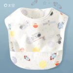 Waterproof Baby Bibs with Food Catcher Pocket, Lightweight Soft Feeding Bib Set for Toddlers, Easy Wipe & Wash, Adjustable Neck, Mess-Proof Baby Feeding Apron (Cute Prints) - Image 17