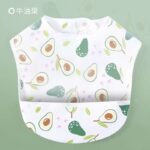 Waterproof Baby Bibs with Food Catcher Pocket, Lightweight Soft Feeding Bib Set for Toddlers, Easy Wipe & Wash, Adjustable Neck, Mess-Proof Baby Feeding Apron (Cute Prints) - Image 19