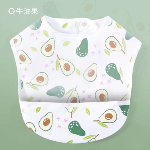 Waterproof Baby Bibs with Food Catcher Pocket, Lightweight Soft Feeding Bib Set for Toddlers, Easy Wipe & Wash, Adjustable Neck, Mess-Proof Baby Feeding Apron (Cute Prints) - Image 19