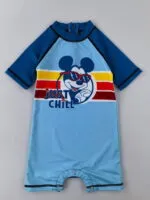 Boy Short Sleeves Swimsuit (3 sizes From 12/18/24 Months) Mix and Max 