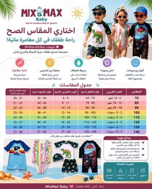 Boy Short Sleeves Swimsuit (3 sizes From 12/18/24 Months) Mix and Max  - Image 6