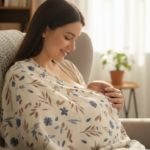 Nursing Baby Apron Cover for Breastfeeding Comfortable with Privacy mosquito Net Window Fly Multi color Mix and Max