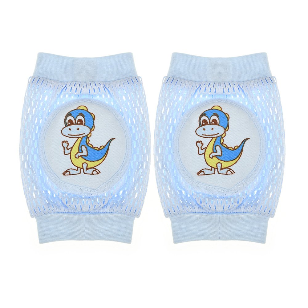 Baby Knee Pads for Crawling (1 Pair) – Anti-Slip Knee Protectors for Babies & Toddlers, Soft Breathable Cotton Knee Pads, Safety Crawling Support with Cute Cartoon Designs