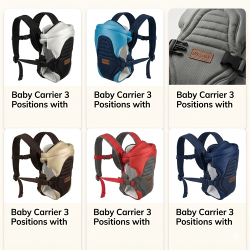 Premium Bundle Offer 01 (Carrycot + Carrier 3 Positions + Diaper Bag Set) Mix & Max - Image 3
