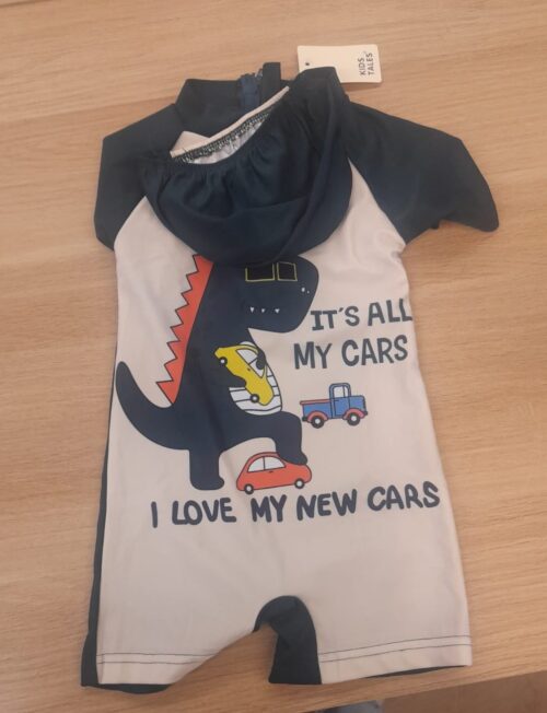 Boy Short Sleeves Swimsuit (4 sizes From 3 to 11 years) Mix and Max  - Image 2