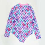Girls One Piece Long Sleeves Swimsuit (4 sizes From 2Y to 8Y) # Mix and Max - Image 4