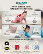 Mix & Max Baby Head Protector – Safety Cushion Backpack for Crawling & Learning to Walk - 4 Colors - Image 4
