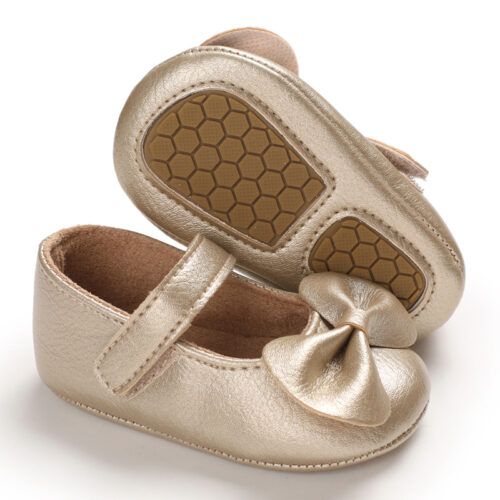 Baby Shoes 0–18 Months (3 Sizes) – Soft Sole Infant Shoes for Newborns & Toddlers, Anti-Slip First Walking Shoes, Comfortable Baby Booties (0–6M, 6–12M, 12–18M) Mix and Max D19 GOLD - Image 8