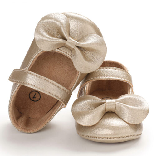 Baby Shoes 0–18 Months (3 Sizes) – Soft Sole Infant Shoes for Newborns & Toddlers, Anti-Slip First Walking Shoes, Comfortable Baby Booties (0–6M, 6–12M, 12–18M) Mix and Max D19 GOLD - Image 6