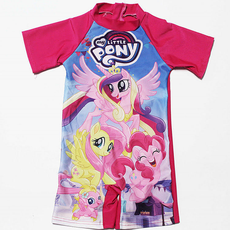 03-SKU-03 Girly One Piece Short Sleeves Swimsuit (3 sizes From 4 to 6 years) Mix and Max - Image 1
