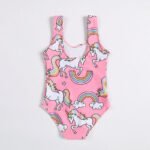 Girly One Piece Sleeves Swimsuit (3 sizes From 2 to 5 years) Mix and Max