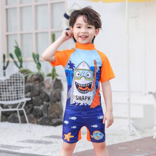 Girly One Piece Sleeves Swimsuit (2 sizes 5/6 and 9/10 years) Mix and Max - Image 2