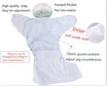 Premium 4-Layers Reusable Washable Insert of Reusable Diaper Mix & Max™ - Image 6